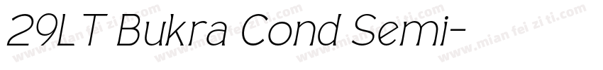 29LT Bukra Cond Semi字体转换